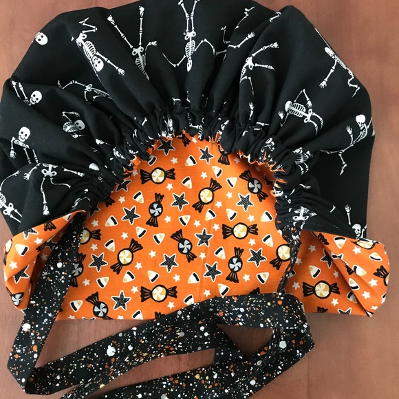Scrub CAP/HAT *Reversible *Long Ties *Halloween - Picture 16 of 16